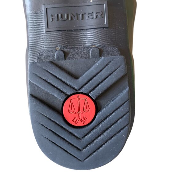 Hunter Womens Matte Navy Blue Size 8 Original Tall Rubber Rain Boots Waterproof - Picture 13 of 16